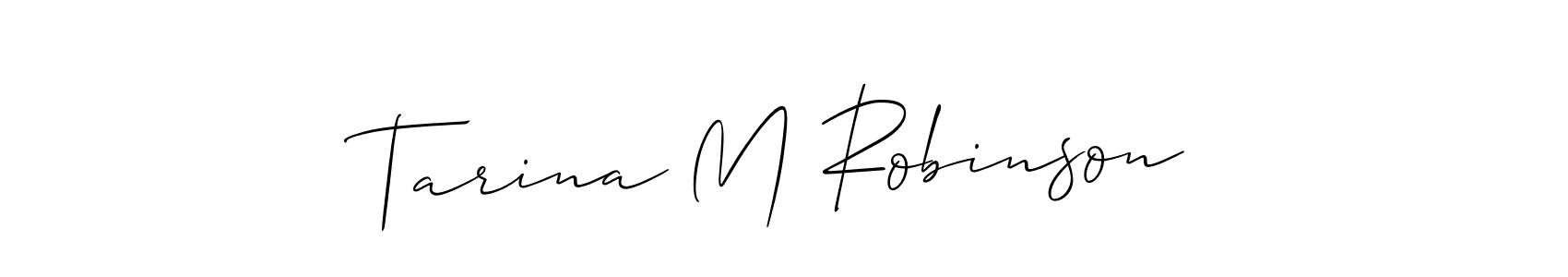 You can use this online signature creator to create a handwritten signature for the name Tarina M Robinson. This is the best online autograph maker. Tarina M Robinson signature style 2 images and pictures png