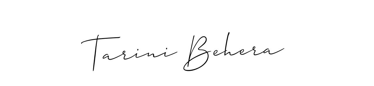 if you are searching for the best signature style for your name Tarini Behera. so please give up your signature search. here we have designed multiple signature styles  using Allison_Script. Tarini Behera signature style 2 images and pictures png