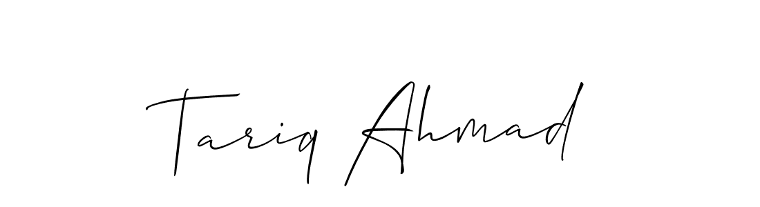 Make a short Tariq Ahmad signature style. Manage your documents anywhere anytime using Allison_Script. Create and add eSignatures, submit forms, share and send files easily. Tariq Ahmad signature style 2 images and pictures png