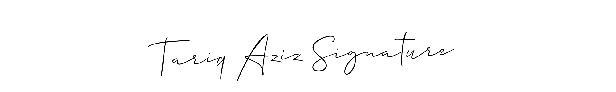 Best and Professional Signature Style for Tariq Aziz Signature. Allison_Script Best Signature Style Collection. Tariq Aziz Signature signature style 2 images and pictures png