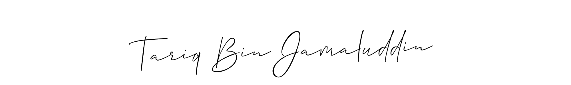 See photos of Tariq Bin Jamaluddin official signature by Spectra . Check more albums & portfolios. Read reviews & check more about Allison_Script font. Tariq Bin Jamaluddin signature style 2 images and pictures png