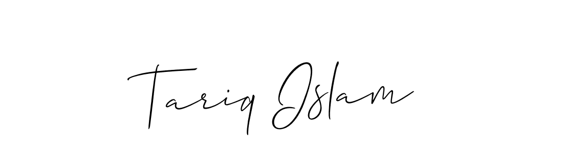 Create a beautiful signature design for name Tariq Islam. With this signature (Allison_Script) fonts, you can make a handwritten signature for free. Tariq Islam signature style 2 images and pictures png