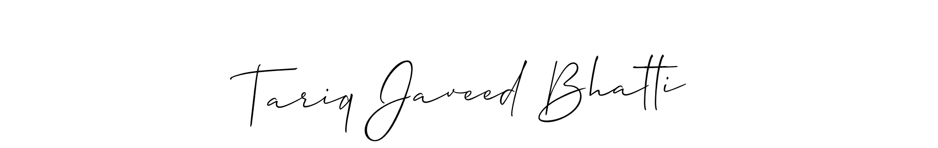 Once you've used our free online signature maker to create your best signature Allison_Script style, it's time to enjoy all of the benefits that Tariq Javeed Bhatti name signing documents. Tariq Javeed Bhatti signature style 2 images and pictures png