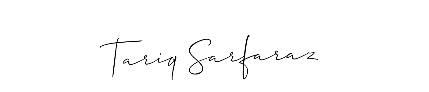 Make a short Tariq Sarfaraz signature style. Manage your documents anywhere anytime using Allison_Script. Create and add eSignatures, submit forms, share and send files easily. Tariq Sarfaraz signature style 2 images and pictures png