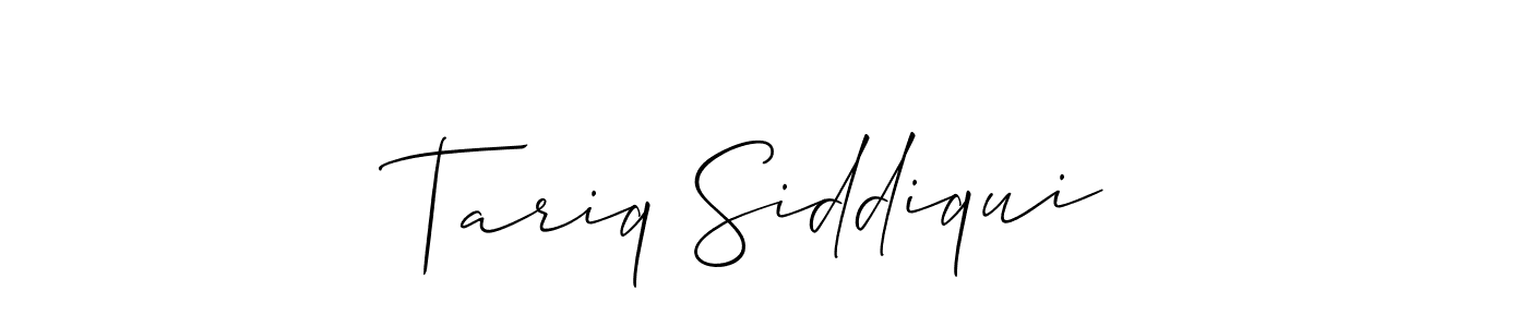 Also You can easily find your signature by using the search form. We will create Tariq Siddiqui name handwritten signature images for you free of cost using Allison_Script sign style. Tariq Siddiqui signature style 2 images and pictures png