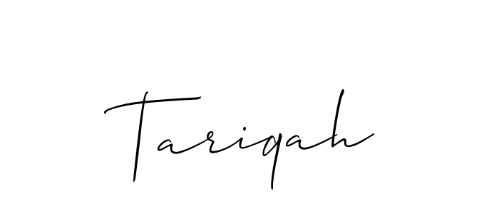 Similarly Allison_Script is the best handwritten signature design. Signature creator online .You can use it as an online autograph creator for name Tariqah. Tariqah signature style 2 images and pictures png