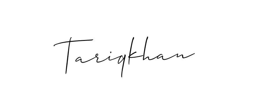 Best and Professional Signature Style for Tariqkhan. Allison_Script Best Signature Style Collection. Tariqkhan signature style 2 images and pictures png