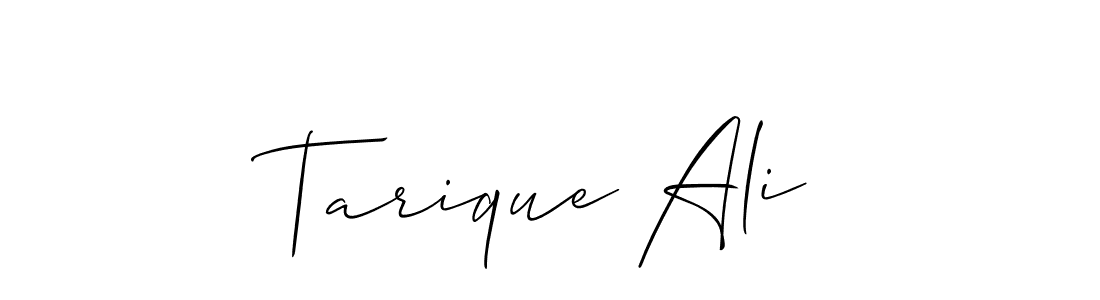 Also You can easily find your signature by using the search form. We will create Tarique Ali name handwritten signature images for you free of cost using Allison_Script sign style. Tarique Ali signature style 2 images and pictures png