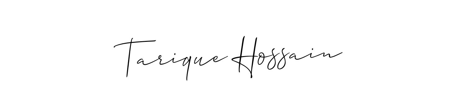 Allison_Script is a professional signature style that is perfect for those who want to add a touch of class to their signature. It is also a great choice for those who want to make their signature more unique. Get Tarique Hossain name to fancy signature for free. Tarique Hossain signature style 2 images and pictures png