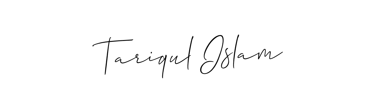 Create a beautiful signature design for name Tariqul Islam. With this signature (Allison_Script) fonts, you can make a handwritten signature for free. Tariqul Islam signature style 2 images and pictures png