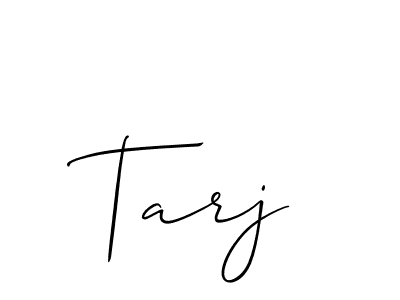 How to Draw Tarj signature style? Allison_Script is a latest design signature styles for name Tarj. Tarj signature style 2 images and pictures png