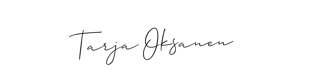 Make a beautiful signature design for name Tarja Oksanen. Use this online signature maker to create a handwritten signature for free. Tarja Oksanen signature style 2 images and pictures png