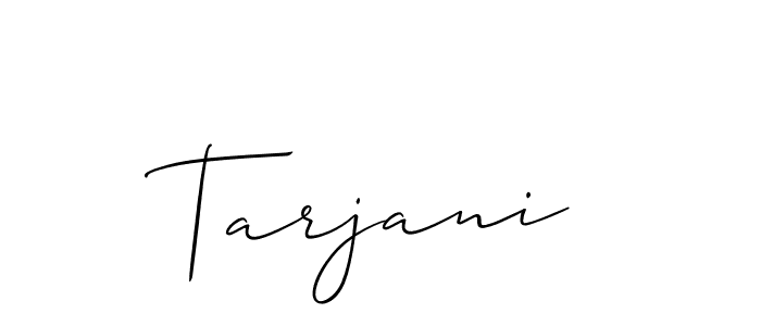 The best way (Allison_Script) to make a short signature is to pick only two or three words in your name. The name Tarjani include a total of six letters. For converting this name. Tarjani signature style 2 images and pictures png