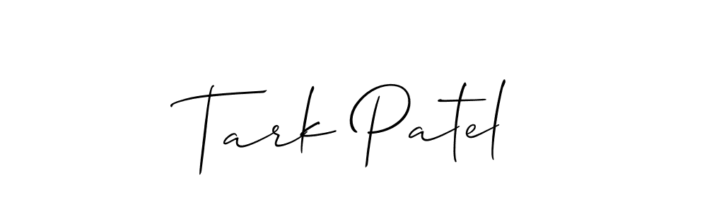 Best and Professional Signature Style for Tark Patel. Allison_Script Best Signature Style Collection. Tark Patel signature style 2 images and pictures png