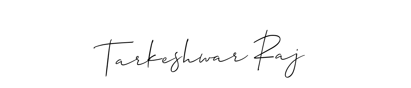 Design your own signature with our free online signature maker. With this signature software, you can create a handwritten (Allison_Script) signature for name Tarkeshwar Raj. Tarkeshwar Raj signature style 2 images and pictures png