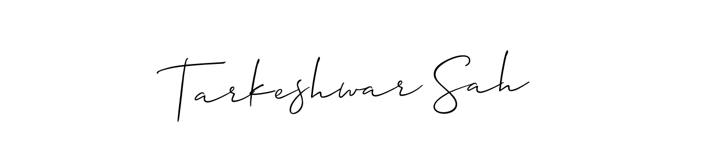 It looks lik you need a new signature style for name Tarkeshwar Sah. Design unique handwritten (Allison_Script) signature with our free signature maker in just a few clicks. Tarkeshwar Sah signature style 2 images and pictures png