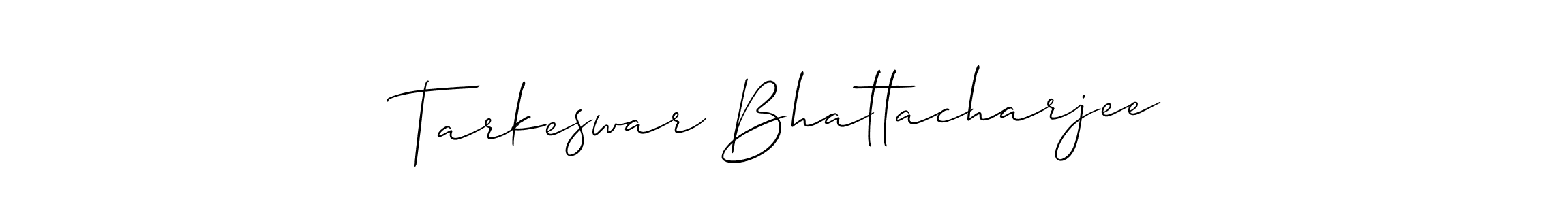 Use a signature maker to create a handwritten signature online. With this signature software, you can design (Allison_Script) your own signature for name Tarkeswar Bhattacharjee. Tarkeswar Bhattacharjee signature style 2 images and pictures png