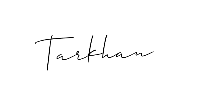 Design your own signature with our free online signature maker. With this signature software, you can create a handwritten (Allison_Script) signature for name Tarkhan. Tarkhan signature style 2 images and pictures png