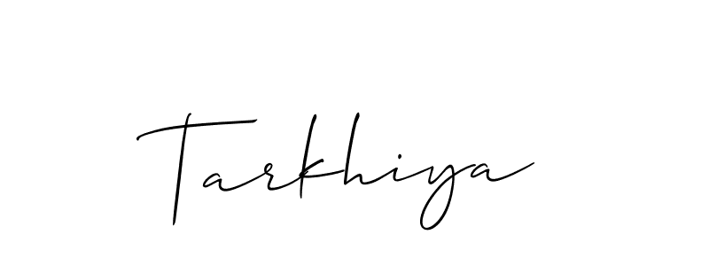 Similarly Allison_Script is the best handwritten signature design. Signature creator online .You can use it as an online autograph creator for name Tarkhiya. Tarkhiya signature style 2 images and pictures png