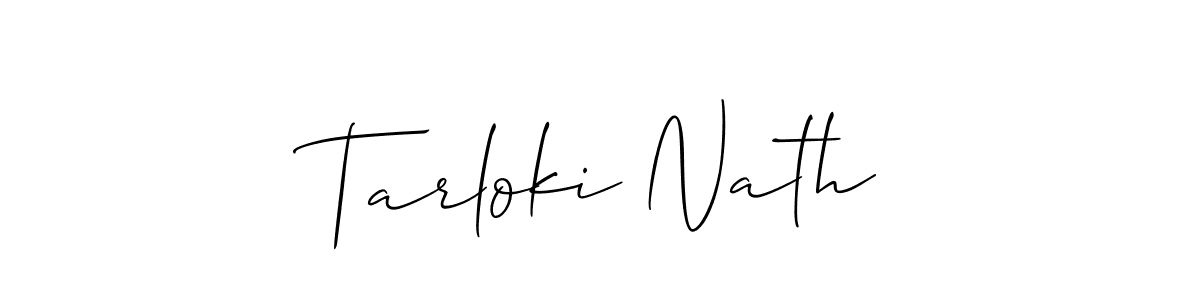 It looks lik you need a new signature style for name Tarloki Nath. Design unique handwritten (Allison_Script) signature with our free signature maker in just a few clicks. Tarloki Nath signature style 2 images and pictures png