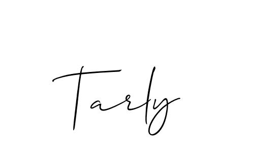 You should practise on your own different ways (Allison_Script) to write your name (Tarly) in signature. don't let someone else do it for you. Tarly signature style 2 images and pictures png