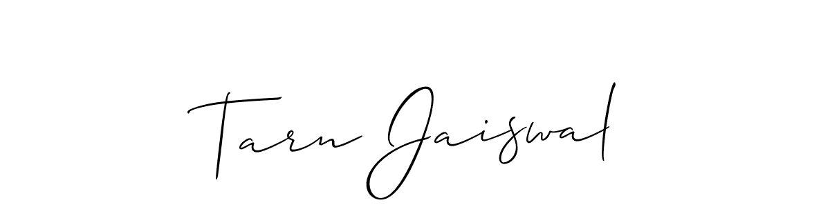 Also You can easily find your signature by using the search form. We will create Tarn Jaiswal name handwritten signature images for you free of cost using Allison_Script sign style. Tarn Jaiswal signature style 2 images and pictures png