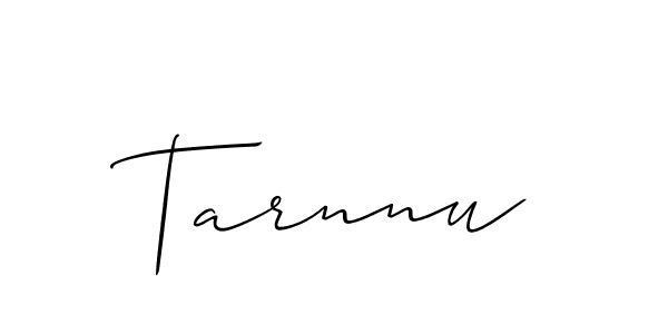 Allison_Script is a professional signature style that is perfect for those who want to add a touch of class to their signature. It is also a great choice for those who want to make their signature more unique. Get Tarnnu name to fancy signature for free. Tarnnu signature style 2 images and pictures png