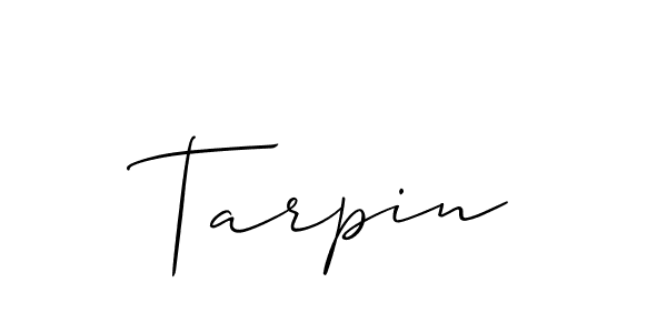 Similarly Allison_Script is the best handwritten signature design. Signature creator online .You can use it as an online autograph creator for name Tarpin. Tarpin signature style 2 images and pictures png