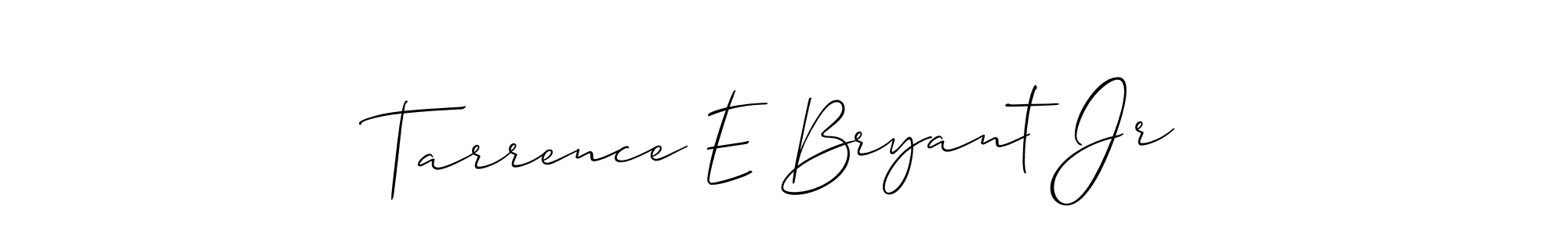 Also You can easily find your signature by using the search form. We will create Tarrence E Bryant Jr name handwritten signature images for you free of cost using Allison_Script sign style. Tarrence E Bryant Jr signature style 2 images and pictures png