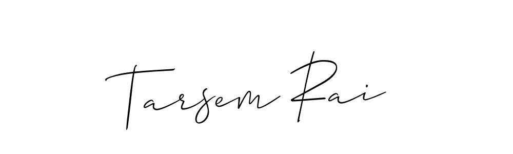 The best way (Allison_Script) to make a short signature is to pick only two or three words in your name. The name Tarsem Rai include a total of six letters. For converting this name. Tarsem Rai signature style 2 images and pictures png