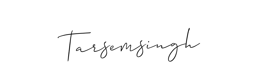 Also we have Tarsemsingh name is the best signature style. Create professional handwritten signature collection using Allison_Script autograph style. Tarsemsingh signature style 2 images and pictures png