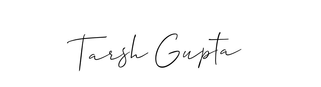How to Draw Tarsh Gupta signature style? Allison_Script is a latest design signature styles for name Tarsh Gupta. Tarsh Gupta signature style 2 images and pictures png