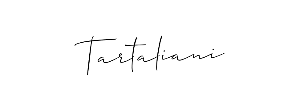 Best and Professional Signature Style for Tartaliani. Allison_Script Best Signature Style Collection. Tartaliani signature style 2 images and pictures png