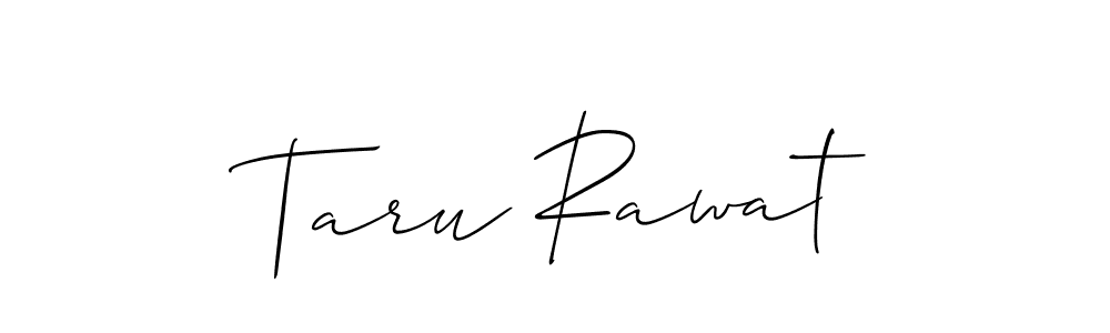 Also we have Taru Rawat name is the best signature style. Create professional handwritten signature collection using Allison_Script autograph style. Taru Rawat signature style 2 images and pictures png