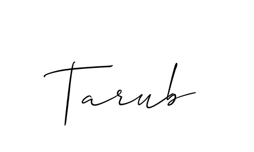 How to Draw Tarub signature style? Allison_Script is a latest design signature styles for name Tarub. Tarub signature style 2 images and pictures png