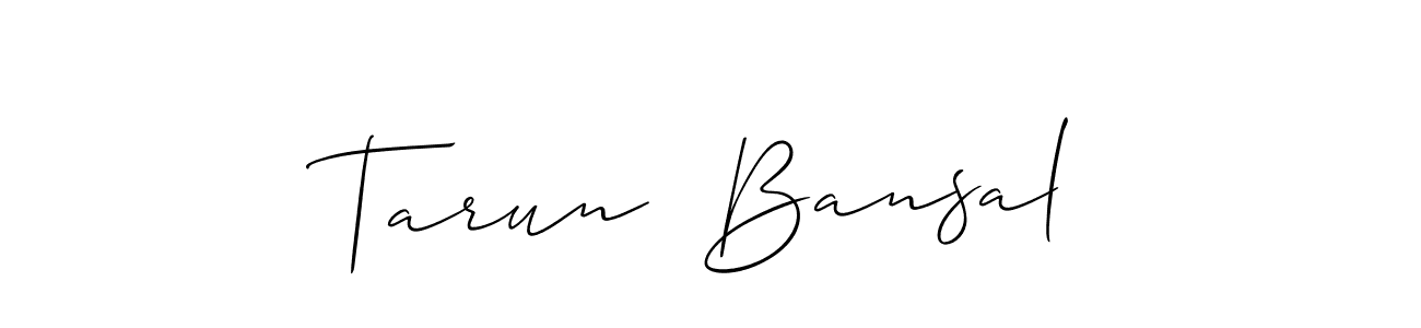 Best and Professional Signature Style for Tarun  Bansal. Allison_Script Best Signature Style Collection. Tarun  Bansal signature style 2 images and pictures png