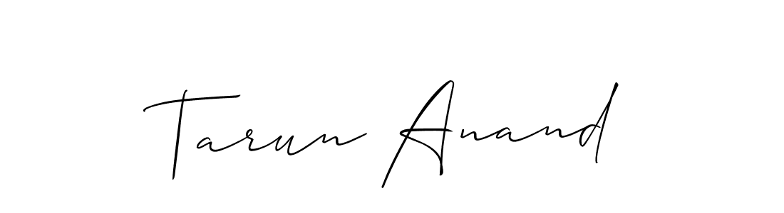 How to make Tarun Anand name signature. Use Allison_Script style for creating short signs online. This is the latest handwritten sign. Tarun Anand signature style 2 images and pictures png