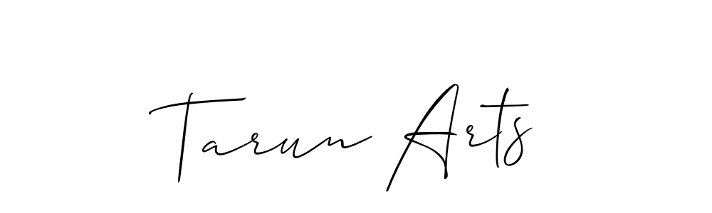 Also we have Tarun Arts name is the best signature style. Create professional handwritten signature collection using Allison_Script autograph style. Tarun Arts signature style 2 images and pictures png