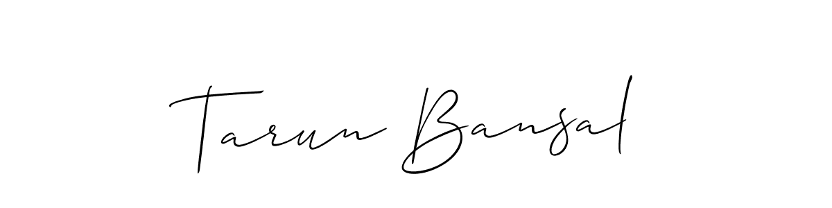 Also You can easily find your signature by using the search form. We will create Tarun Bansal name handwritten signature images for you free of cost using Allison_Script sign style. Tarun Bansal signature style 2 images and pictures png