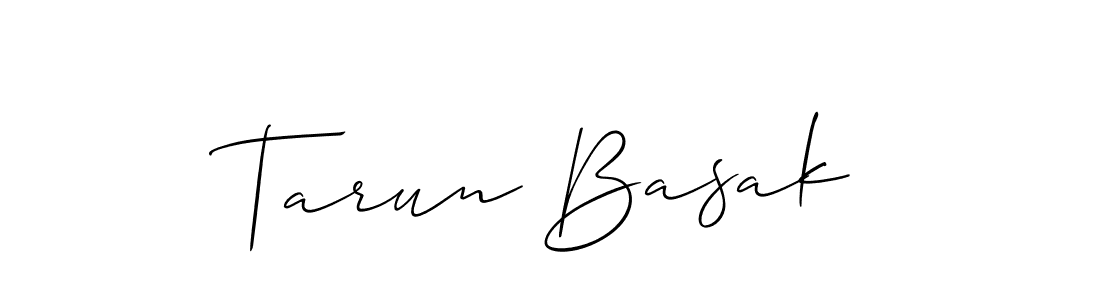 This is the best signature style for the Tarun Basak name. Also you like these signature font (Allison_Script). Mix name signature. Tarun Basak signature style 2 images and pictures png