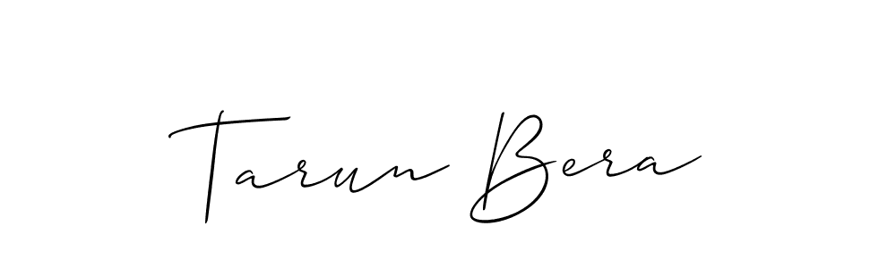 Also we have Tarun Bera name is the best signature style. Create professional handwritten signature collection using Allison_Script autograph style. Tarun Bera signature style 2 images and pictures png