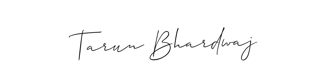 How to make Tarun Bhardwaj name signature. Use Allison_Script style for creating short signs online. This is the latest handwritten sign. Tarun Bhardwaj signature style 2 images and pictures png