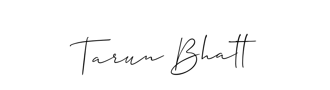 if you are searching for the best signature style for your name Tarun Bhatt. so please give up your signature search. here we have designed multiple signature styles  using Allison_Script. Tarun Bhatt signature style 2 images and pictures png