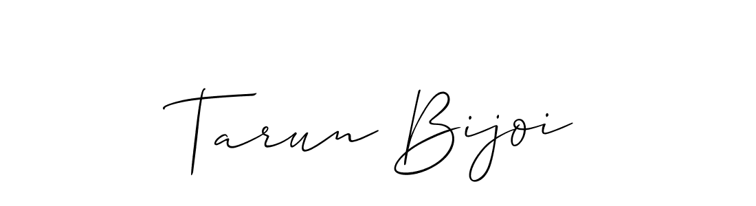 It looks lik you need a new signature style for name Tarun Bijoi. Design unique handwritten (Allison_Script) signature with our free signature maker in just a few clicks. Tarun Bijoi signature style 2 images and pictures png