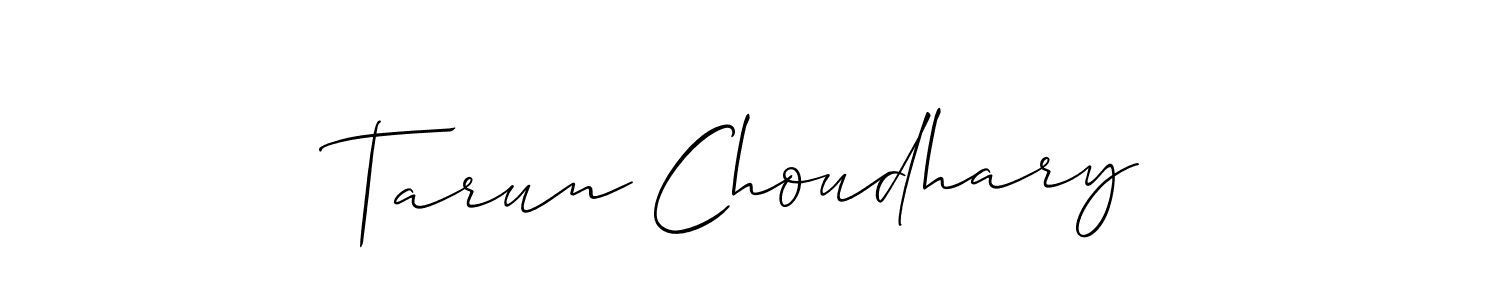 Also we have Tarun Choudhary name is the best signature style. Create professional handwritten signature collection using Allison_Script autograph style. Tarun Choudhary signature style 2 images and pictures png