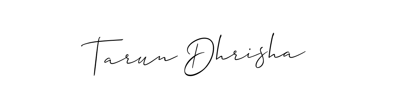 Best and Professional Signature Style for Tarun Dhrisha. Allison_Script Best Signature Style Collection. Tarun Dhrisha signature style 2 images and pictures png