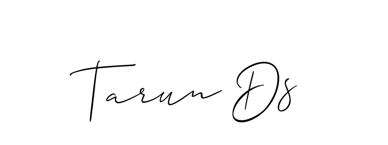 How to Draw Tarun Ds signature style? Allison_Script is a latest design signature styles for name Tarun Ds. Tarun Ds signature style 2 images and pictures png