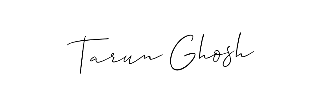 Create a beautiful signature design for name Tarun Ghosh. With this signature (Allison_Script) fonts, you can make a handwritten signature for free. Tarun Ghosh signature style 2 images and pictures png