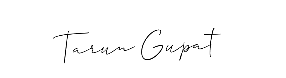 It looks lik you need a new signature style for name Tarun Gupat. Design unique handwritten (Allison_Script) signature with our free signature maker in just a few clicks. Tarun Gupat signature style 2 images and pictures png