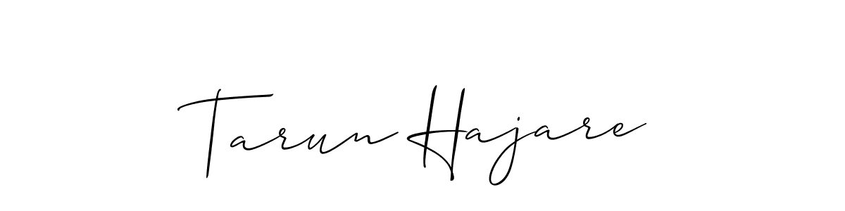 This is the best signature style for the Tarun Hajare name. Also you like these signature font (Allison_Script). Mix name signature. Tarun Hajare signature style 2 images and pictures png